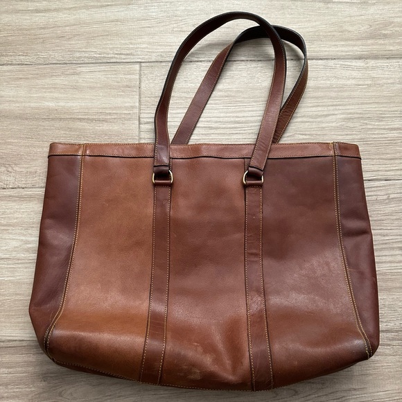 Eddie Bauer Bags Eddie Bauer Genuine Leather Tote Poshmark